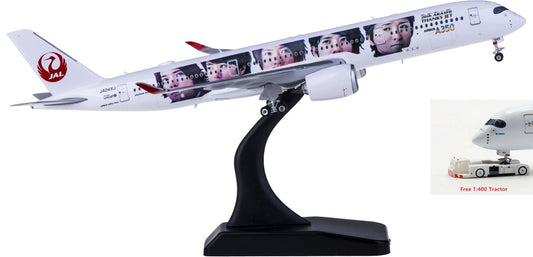 1:400 Phoenix PH04348 Japan Airlines Airbus A350-900 JA04XJ Free Tractor+Stand