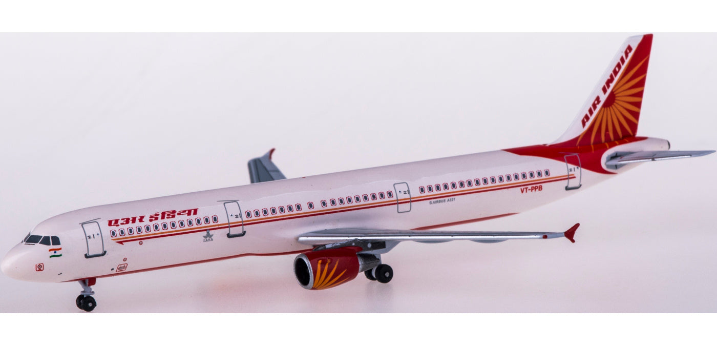 (Rare)1:400 AeroClassics AC419785 Air India Airbus A321 VT-PPB+Free Tractor