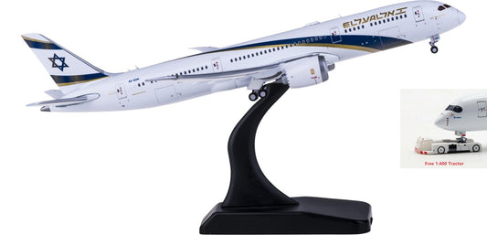 1:400 Geminijets GJELY1904 El Al Boeing 787-9 4X-EDM Free Tractor+Stand