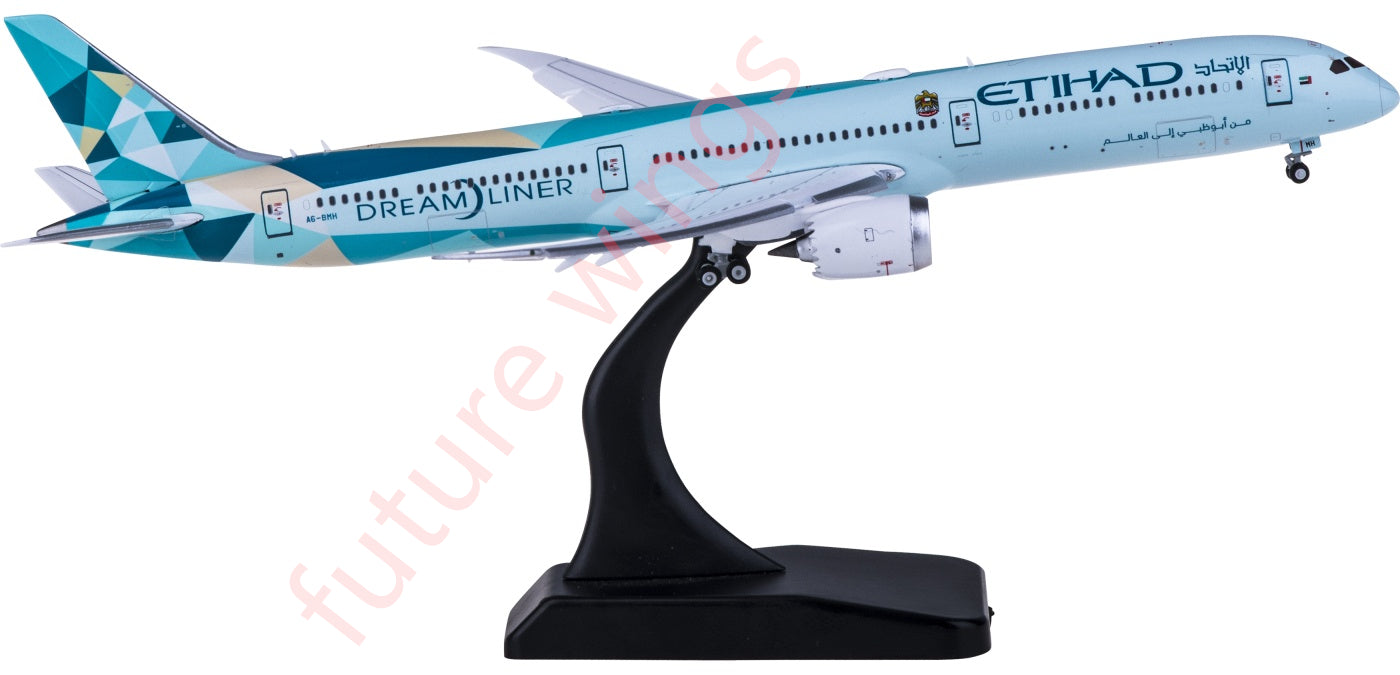 1:400 JC Wings XX4300A Etihad Airways Boeing 787-10 A6-BMH "Flaps Down"Aircraft Model Free Tractor+Stand