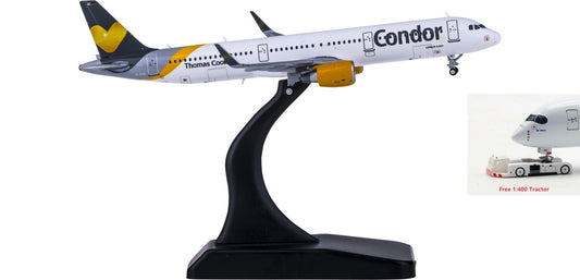 1:400 JC Wings XX4433 Condor Airbus A321 D-AIAC Free Tractor+Stand
