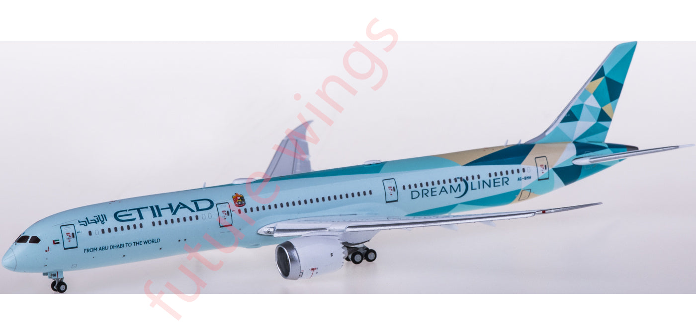 1:400 JC Wings XX4300A Etihad Airways Boeing 787-10 A6-BMH "Flaps Down"Aircraft Model Free Tractor+Stand