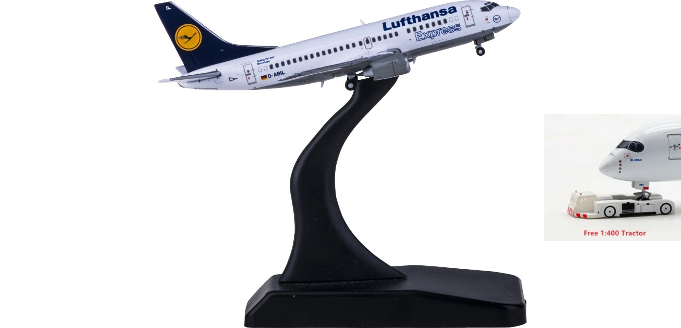 1:400 JC Wings XX4886 Lufthansa Airlines Boeing 737-500 D-ABIL Free Tractor+Stand