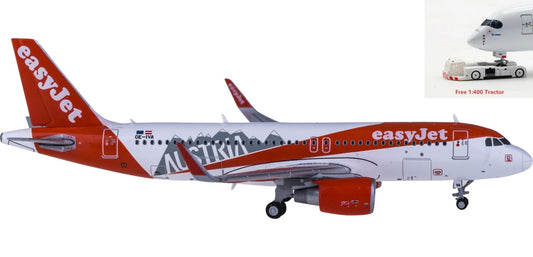 1:400 JC Wings EW4320004 easyJet Airbus A320 OE-IVA Austria+Free Tractor