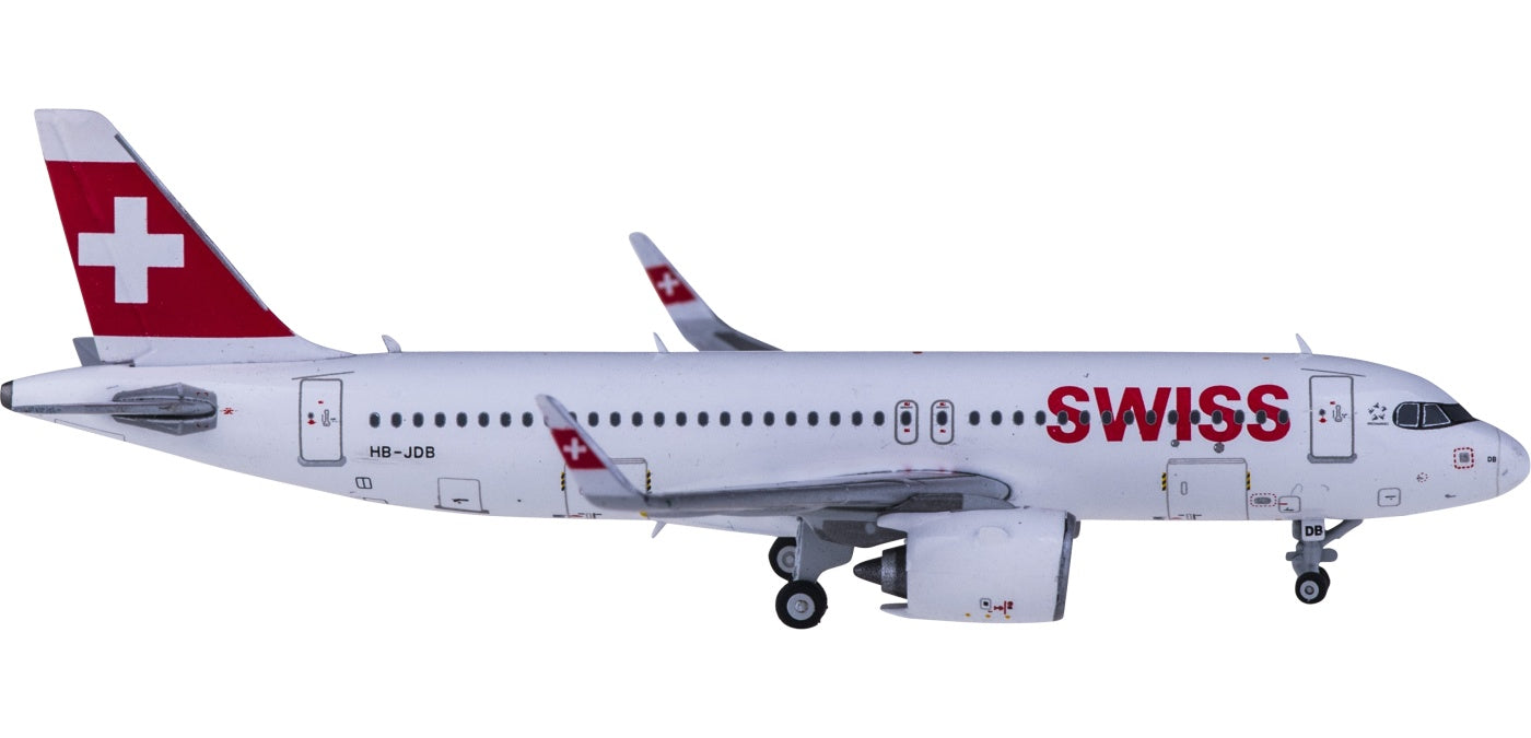 1:400 JC Wings EW432N002 Swiss Airbus A320neo HB-JDB+Free Tractor