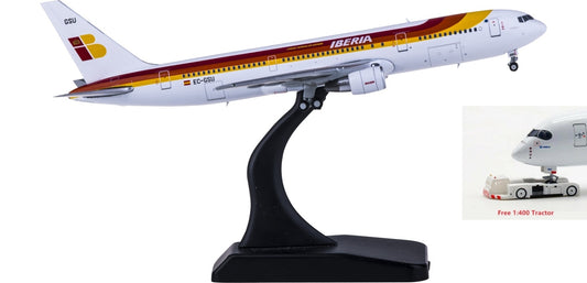 1:400 JC Wings XX4260 Iberia Boeing 767-300ER EC-GSU Free Tractor+Stand