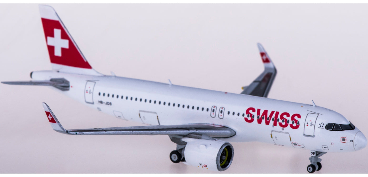 1:400 JC Wings EW432N002 Swiss Airbus A320neo HB-JDB+Free Tractor