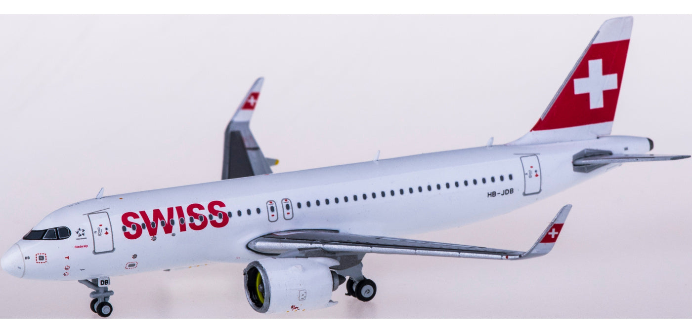 1:400 JC Wings EW432N002 Swiss Airbus A320neo HB-JDB+Free Tractor