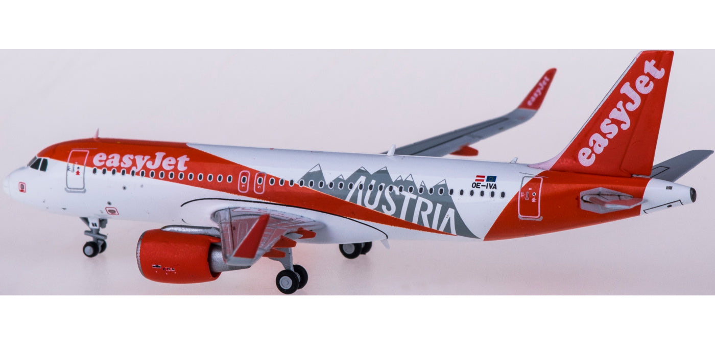 1:400 JC Wings EW4320004 easyJet Airbus A320 OE-IVA Austria+Free Tractor