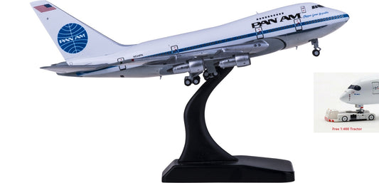 1:400 JC Wings EW474S001 Pan Am  Boeing 747SP N534PA Clipper Great Republic Free Tractor+Stand