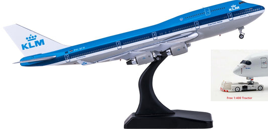 1:400 Phoenix PH11644 KLM Boeing 747-400 PH-BFR Free Tractor+Stand