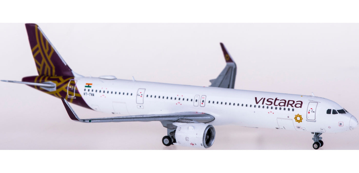 1:400 JC Wings XX4454 Vistara Airbus A321neo VT-TVA Free Tractor+Stand