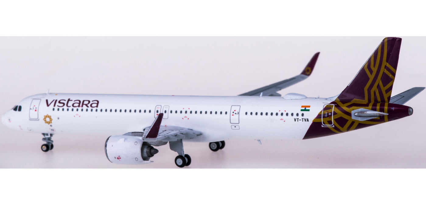 1:400 JC Wings XX4454 Vistara Airbus A321neo VT-TVA Free Tractor+Stand