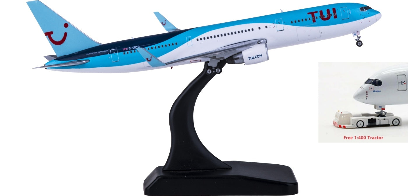 1:400 Phoenix PH11658 TUI Airways Boeing 767-300ER G-OBYG Free Tractor+Stand