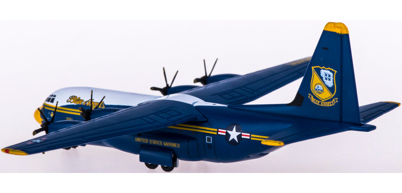 1:400 Geminijets GMUSM103 USMC Lockheed C-130J Hercules Blue Angels 170000 Free Tractor+Stand