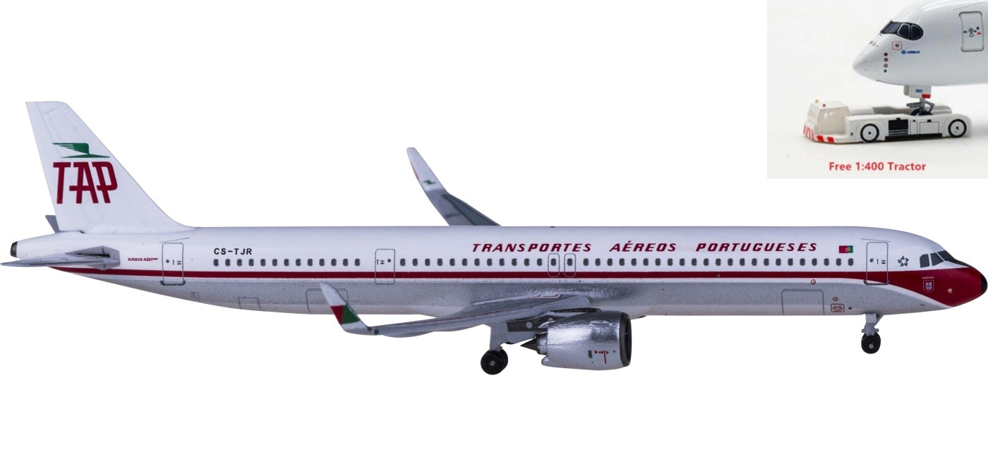 (Rare)1:400 AeroClassics AC419899 TAP Portugal Airbus A321neo CS-TJR+Free Tractor