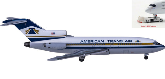 (Rare)1:400 AeroClassics AC419883 American Trans Air Boeing 727-100 N286AT+Free Tractor