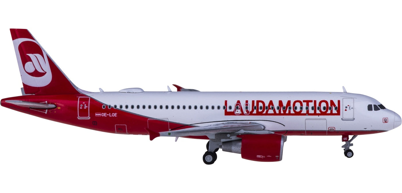 1:400 JC Wings LH4100 Laudamotion Airbus A320 OE-LOE+Free Tractor