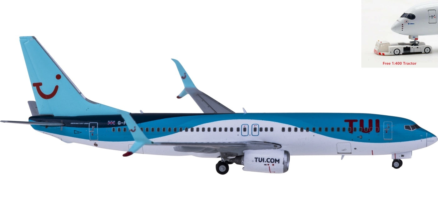 1:400 Geminijets GJTOM1938 TUI Airways  Boeing 737-800 G-FDZU+Free Tractor