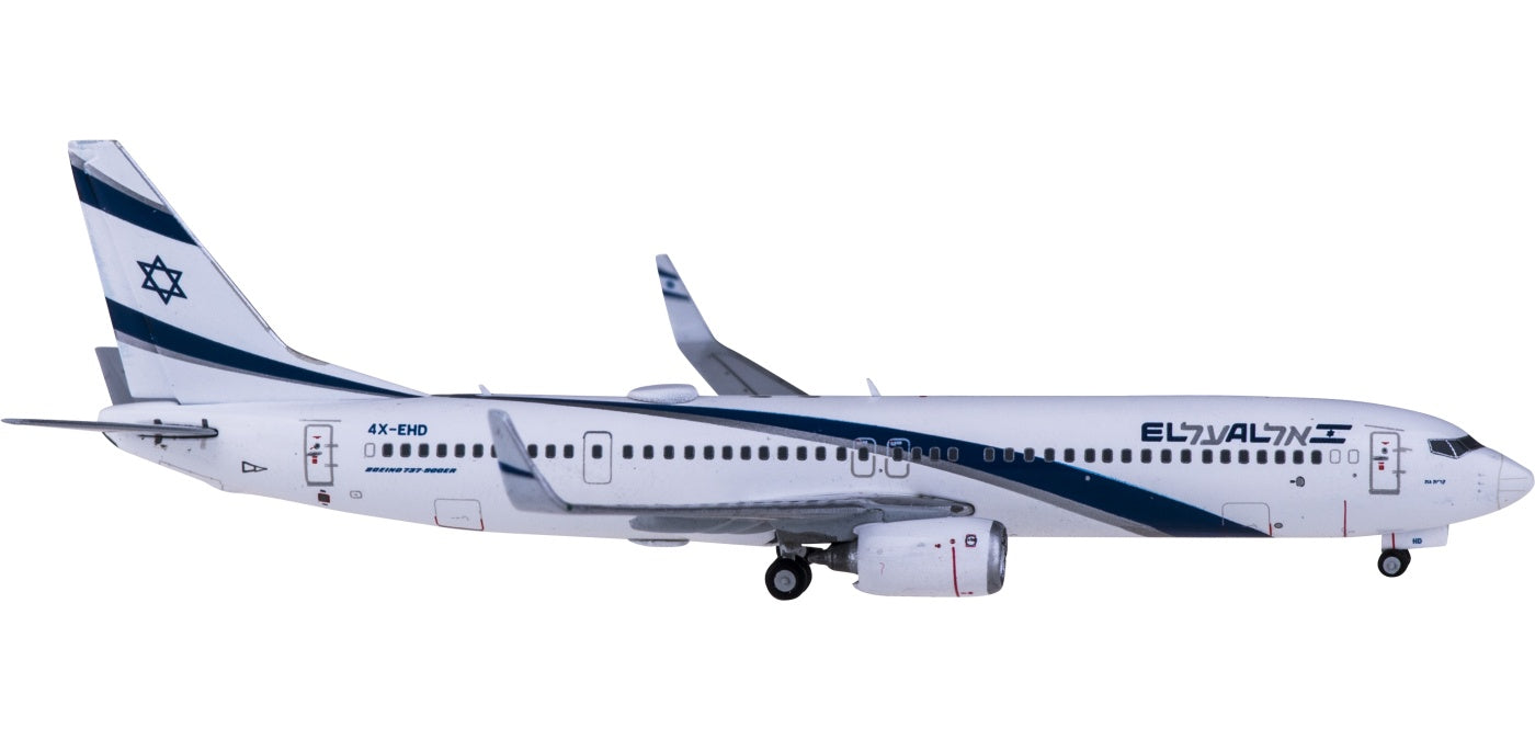 1:400 Geminijets GJELY1956 El Al Boeing 737-900ER 4X-EHD+Free Tractor