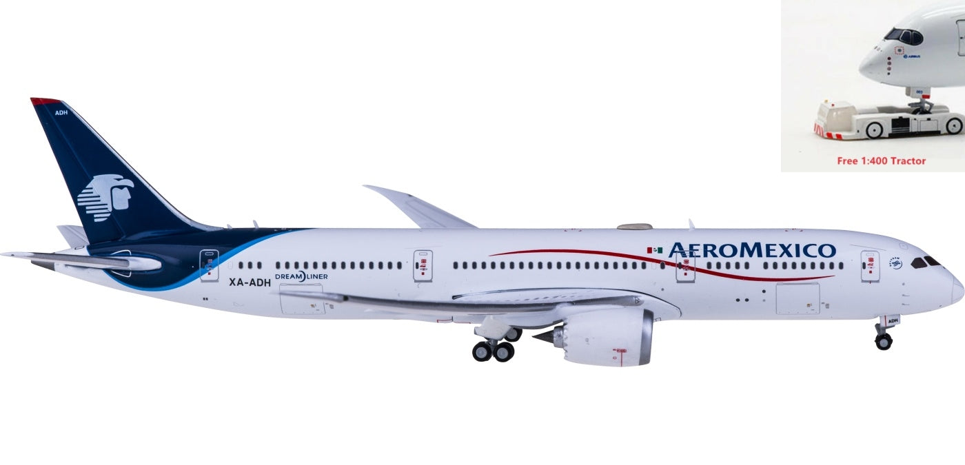 1:400 Geminijets GJAMX1964 Aeroméxico Boeing 787-9 XA-ADH+Free Tractor