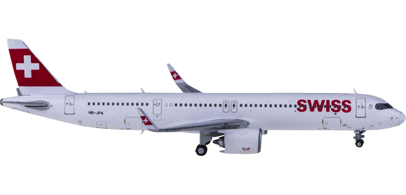 1:400 JC Wings EW421N007 Swiss Airbus A321neo HB-JPA+Free Tractor