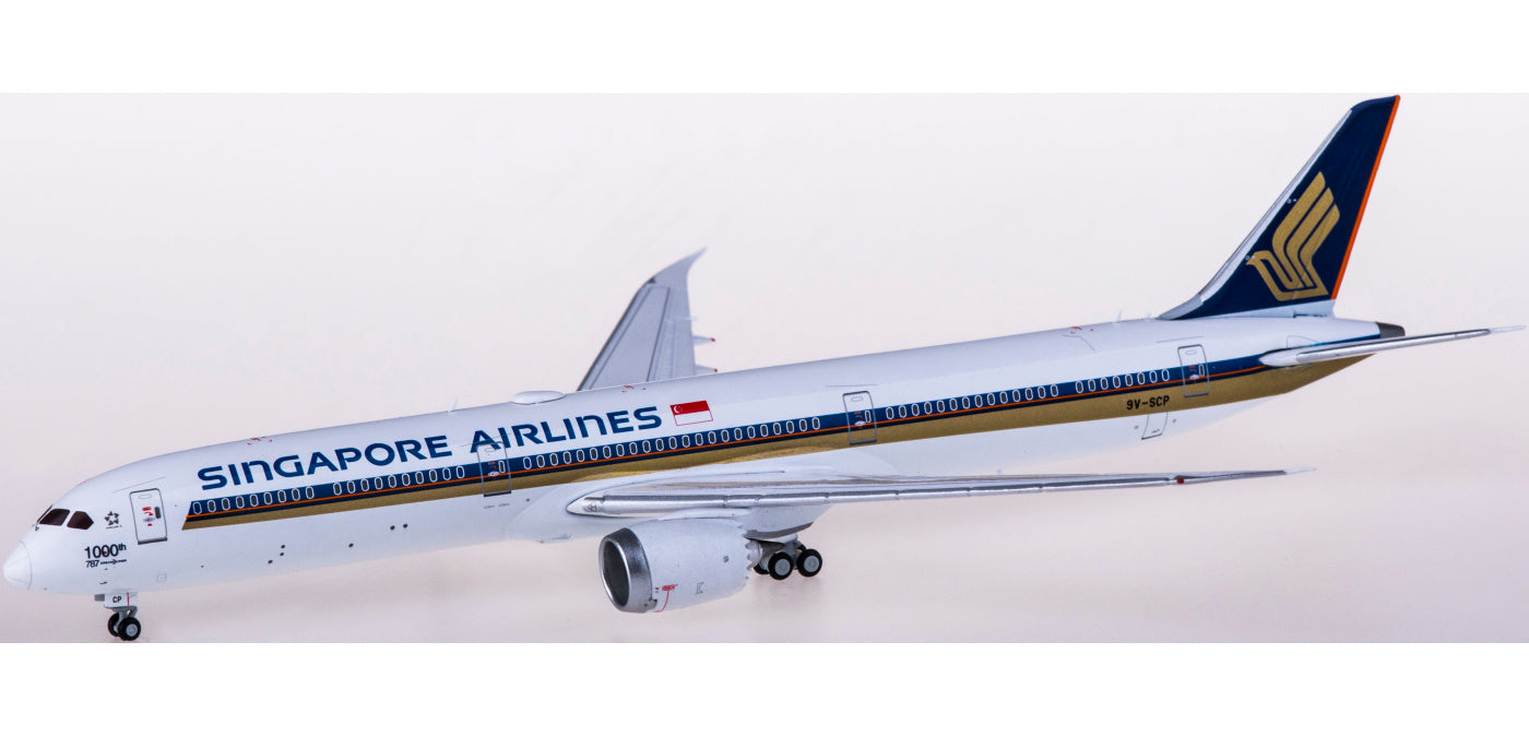1:400 JC Wings EW478X003 Singapore Airlines Boeing 787-10 Dreamliner 9V-SCP 10000TH Aircraft Model+Free Tractor
