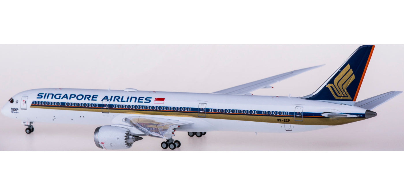 1:400 JC Wings EW478X003 Singapore Airlines Boeing 787-10 Dreamliner 9V-SCP 10000TH Aircraft Model+Free Tractor