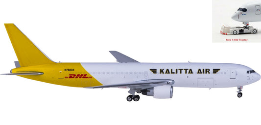 1:400 Phoenix PH04373 Kalitta Air Boeing 767-300ER N760CK DHL +Free Tractor