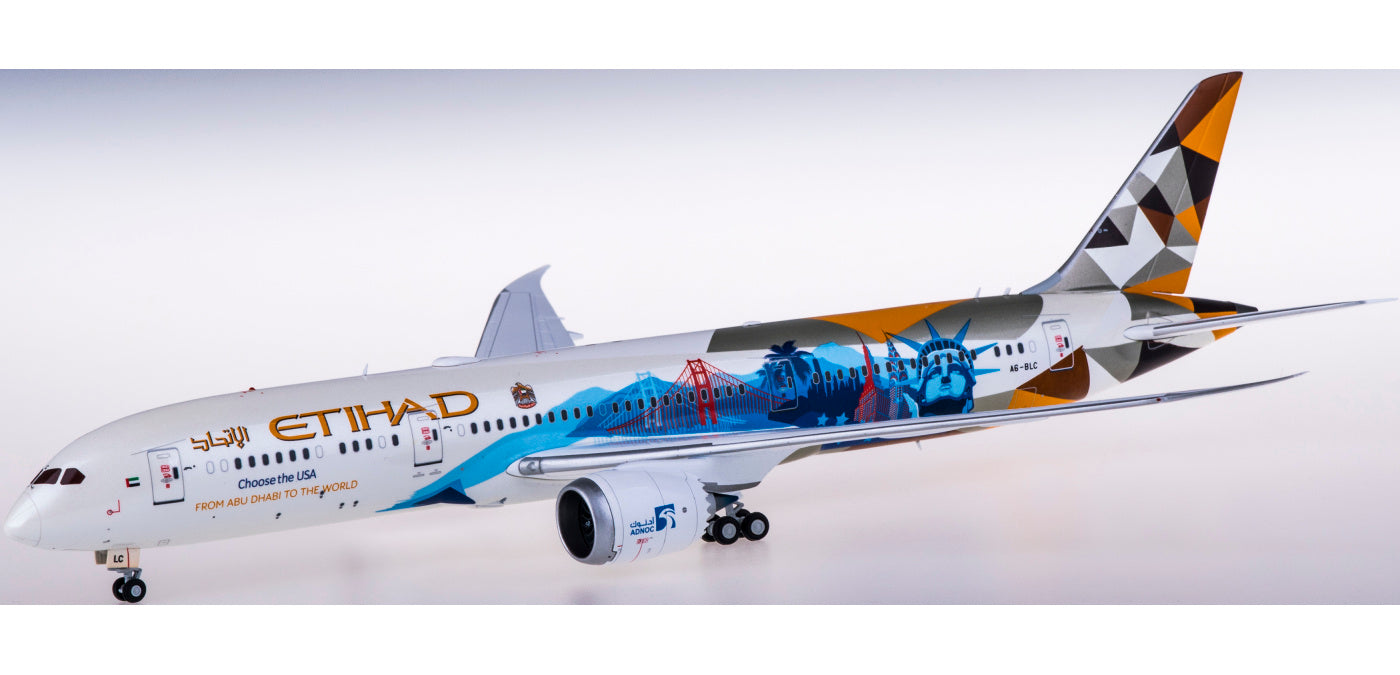 1:200 JC Wings XX2425 Etihad Airways  Boeing 787-9 Dreamliner A6-BLC Choose the USA