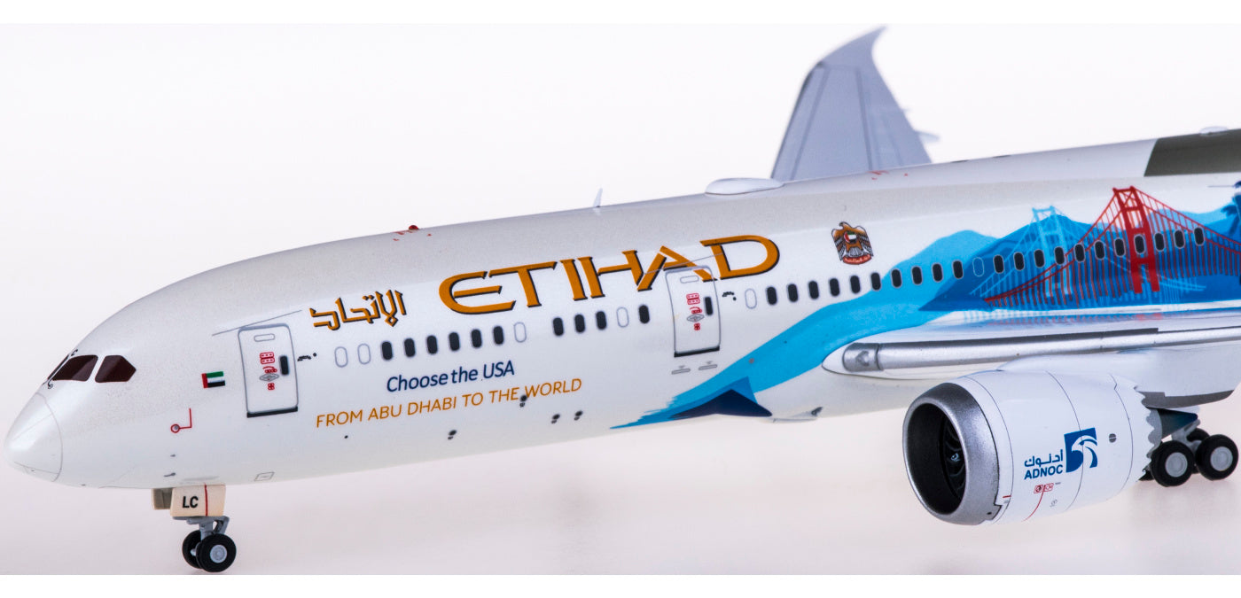 1:200 JC Wings XX2425 Etihad Airways  Boeing 787-9 Dreamliner A6-BLC Choose the USA