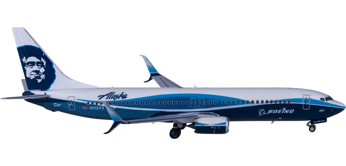 1:400 NG Models NG58095 Alaska Airlines  Boeing 737-800 N512AS+Free Tractor