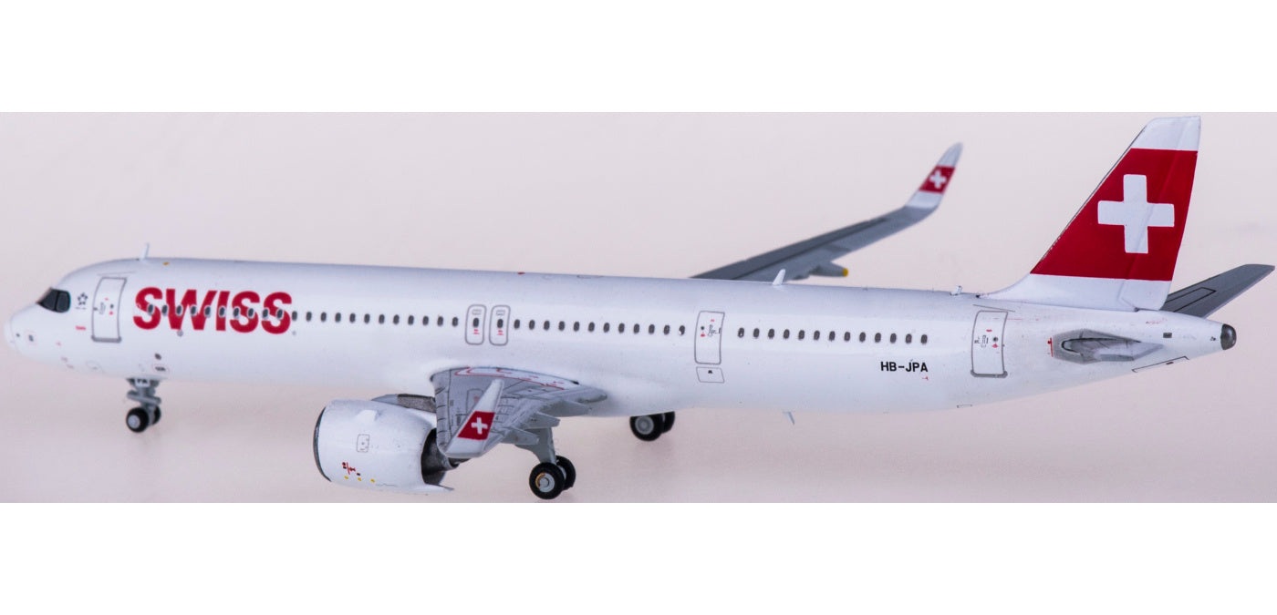 1:400 JC Wings EW421N007 Swiss Airbus A321neo HB-JPA+Free Tractor