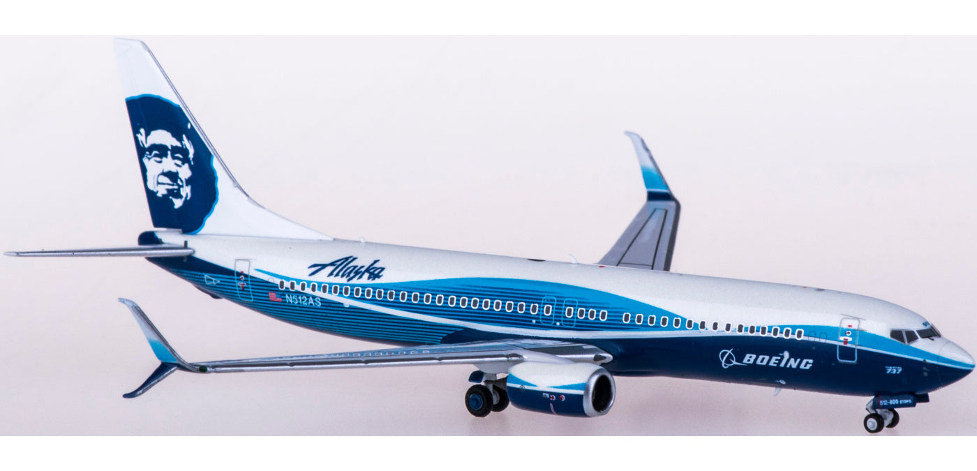 1:400 NG Models NG58095 Alaska Airlines  Boeing 737-800 N512AS+Free Tractor