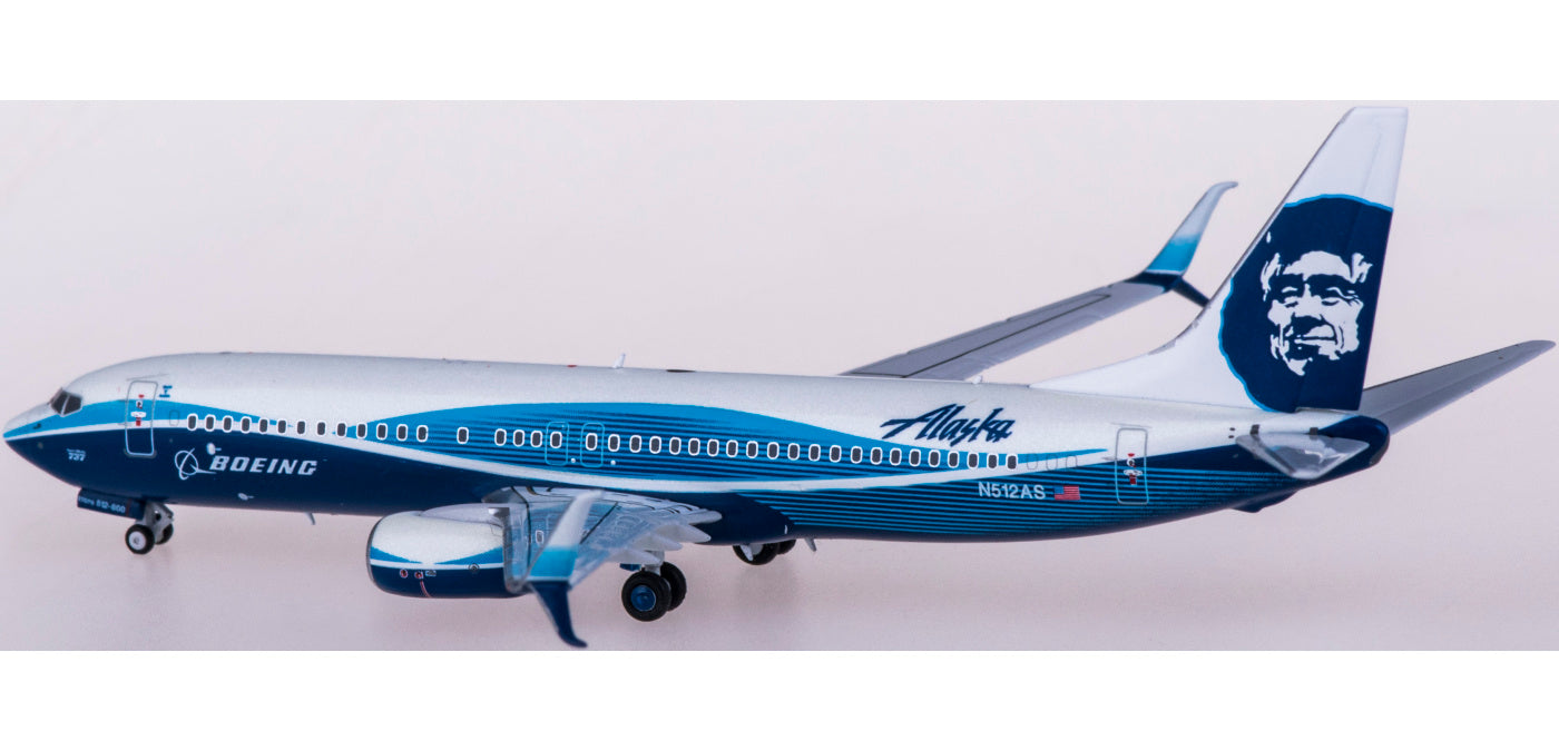 1:400 NG Models NG58095 Alaska Airlines  Boeing 737-800 N512AS+Free Tractor