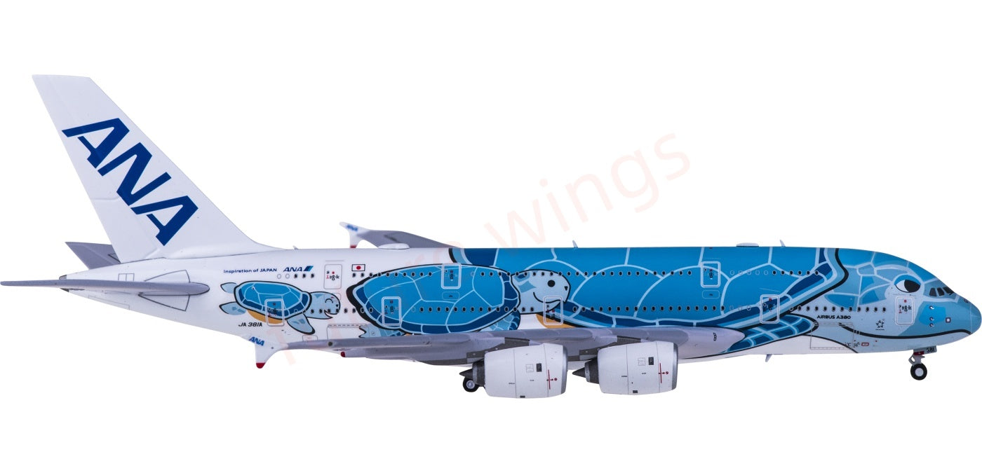 1:400 JC Wings EW4388006 ANA Airbus A380 JA381A Lani Aircraft Model+Free Tractor