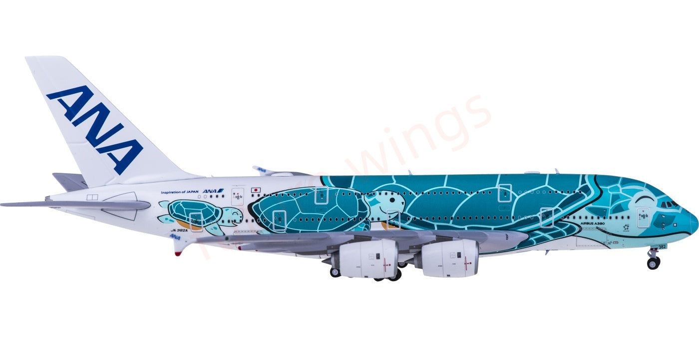 1:400 JC Wings EW4388007 ANA Airbus A380 JA382A Kai Aircraft Model+Free Tractor