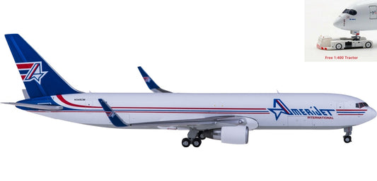 1:400 Geminijets GJAJT1969 Amerijet International  Boeing 767-300ER N349CM+Free Tractor