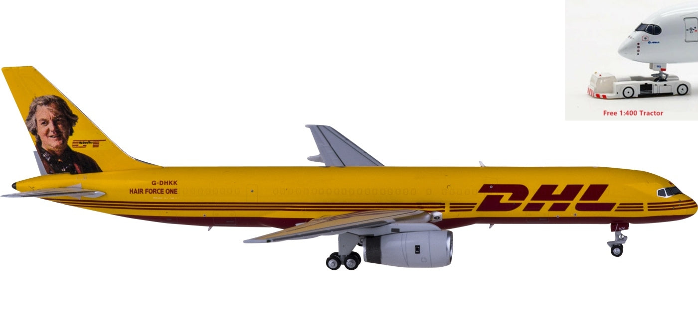 1:400 NG Models NG53168 DHL Boeing 757-200PCF G-DHKK James May+Free Tractor