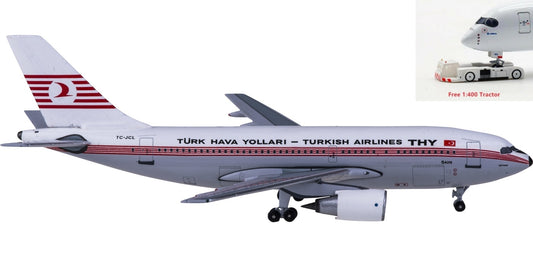 (Rare)1:400 AeroClassics AC419876 Turkish Airlines  Airbus A310-200 TC-JCL+Free Tractor