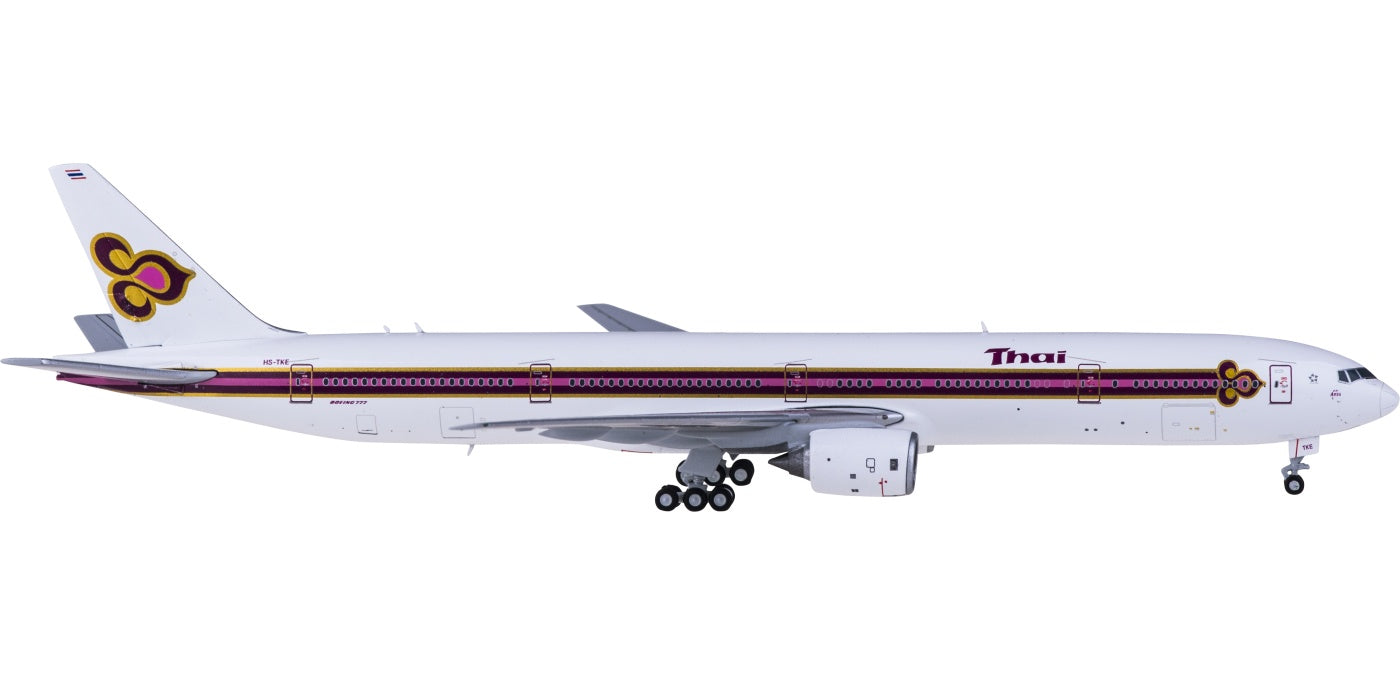 1:400 JC Wings LH4172 Thai Airways Boeing 777-300 HS-TKE Aircraft Model+Free Tractor