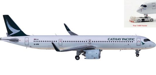 1:400 JC Wings EW421N009 Cathay Pacific Airbus A321neo B-HPB+Free Tractor