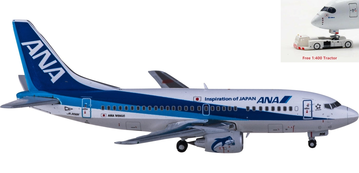 1:400 JC Wings EW4735005 ANA Boeing 737-500 JA306K+Free Tractor