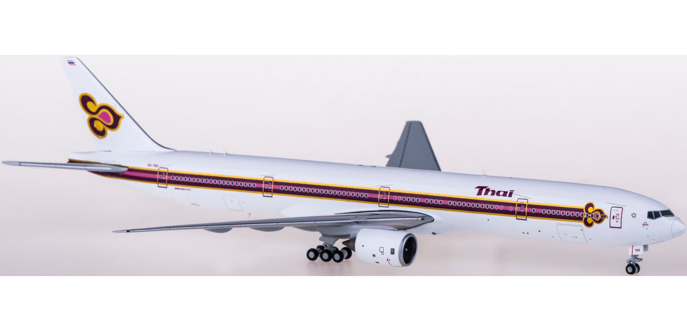 1:400 JC Wings LH4172 Thai Airways Boeing 777-300 HS-TKE Aircraft Model+Free Tractor