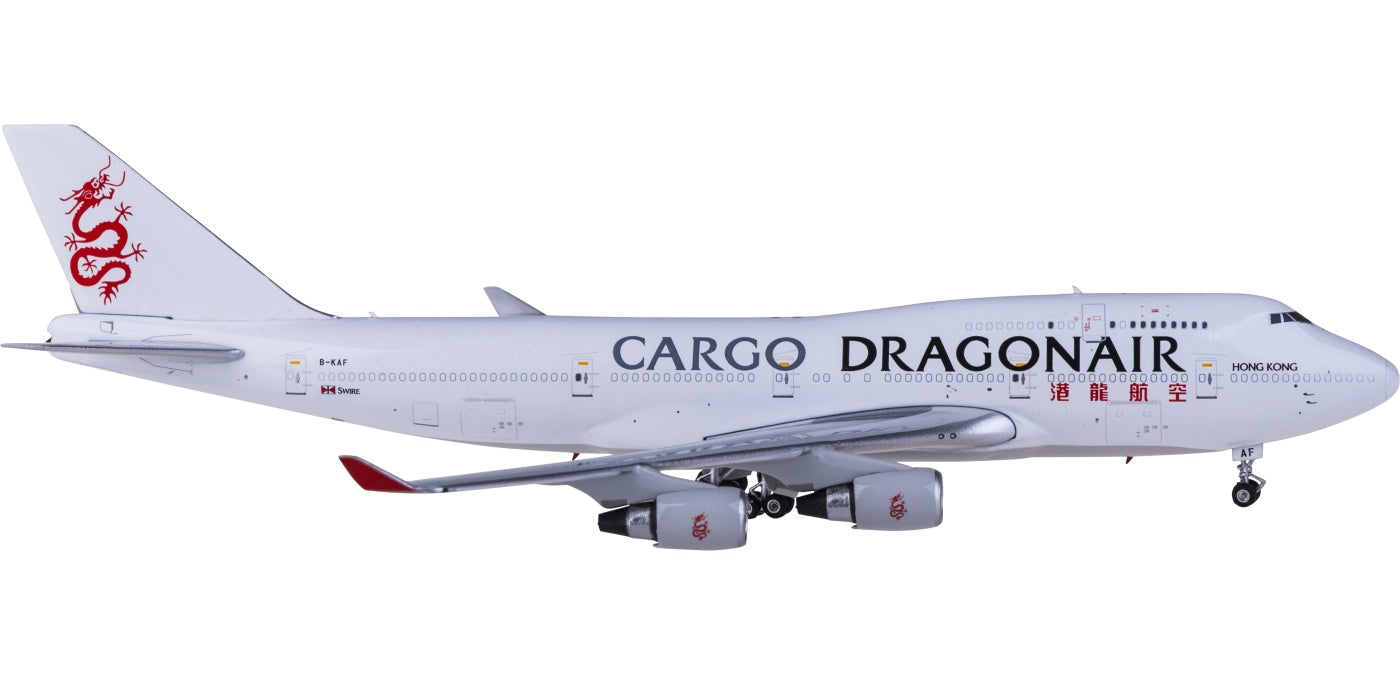 1:400 Phoenix PH04379 Dragonair Cargo Boeing 747-400 B-KAF Aircraft Model+Free Tractor
