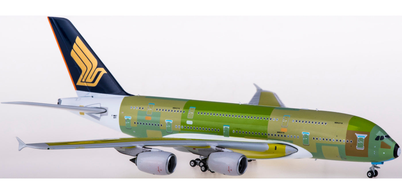 1:400 Phoenix PH04375 Singapore Airlines Airbus A380 F-WWST+Free Tractor