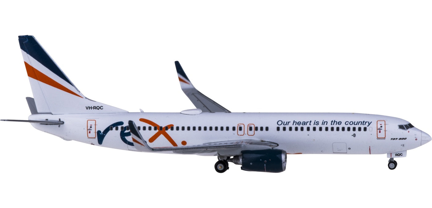 1:400 Geminijets GJRXA1985 Rex Airlines Boeing 737-800 VH-RQC +Free Tractor