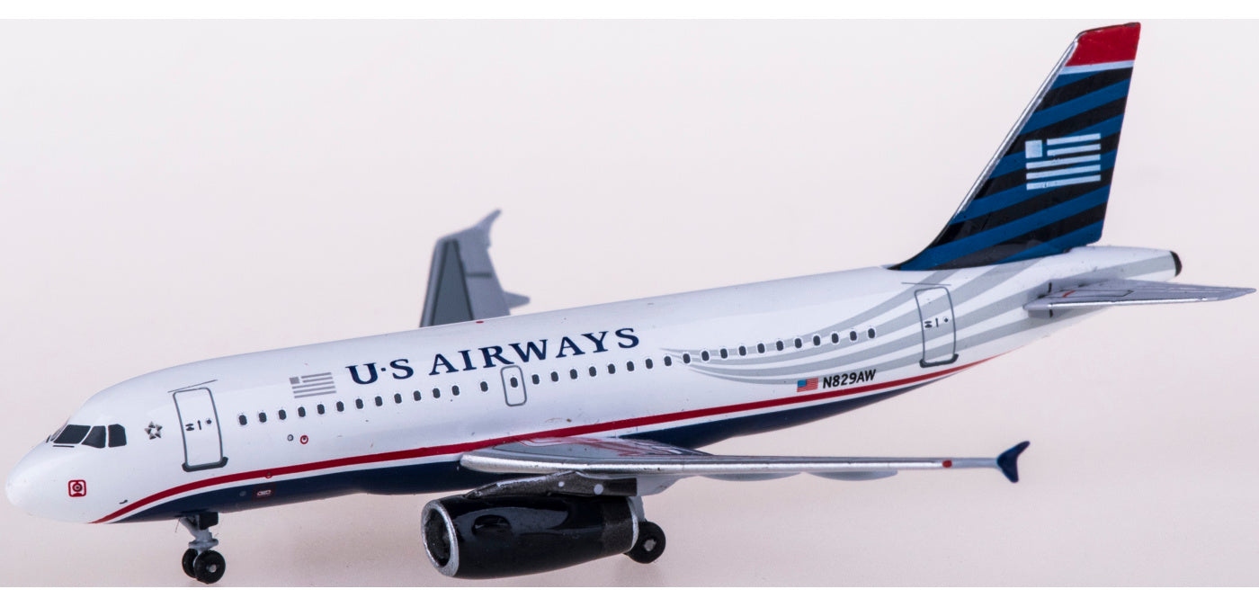 (Rare)1:400 AeroClassics BBX41613 US Airways Airbus A319 N829AW+Free Tractor