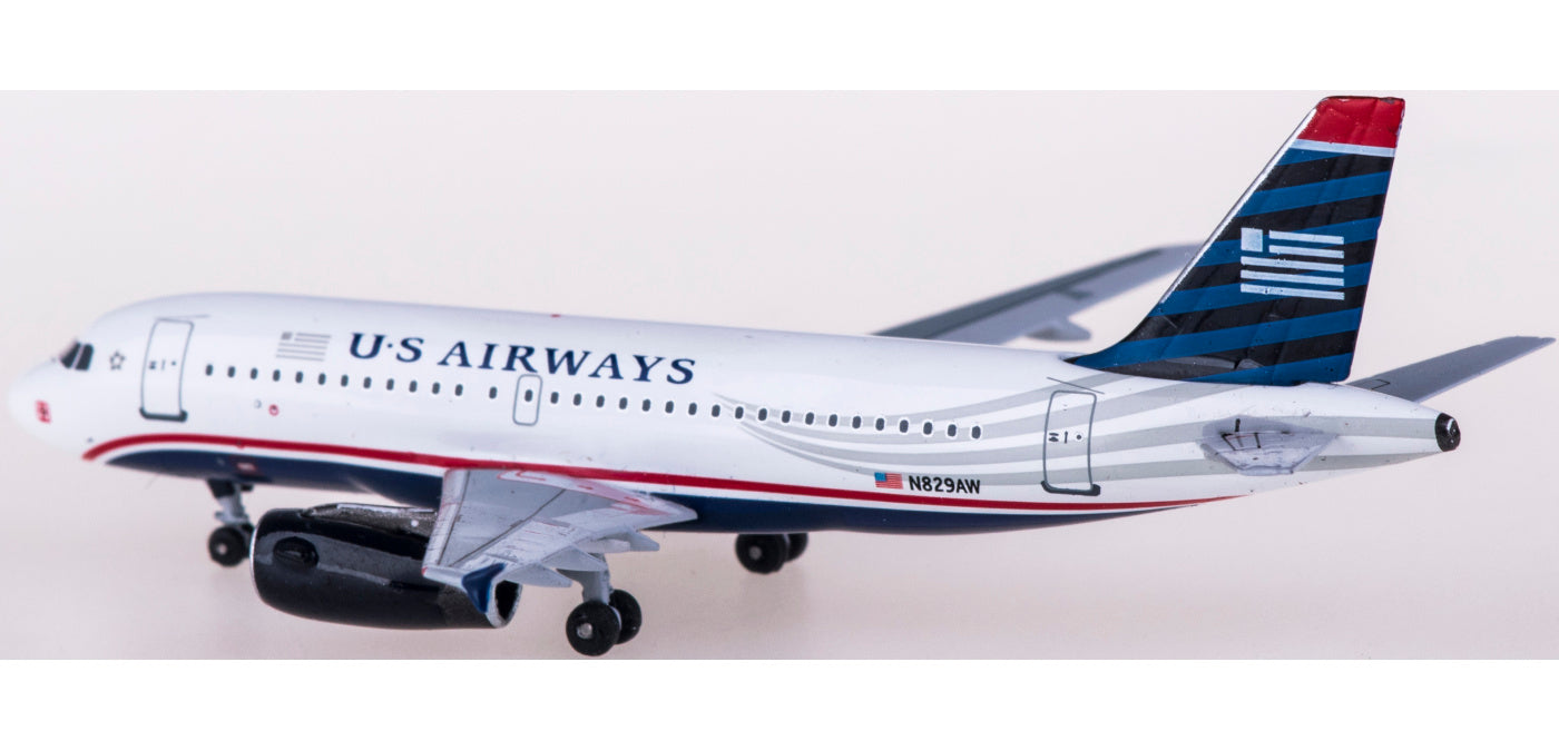 (Rare)1:400 AeroClassics BBX41613 US Airways Airbus A319 N829AW+Free Tractor