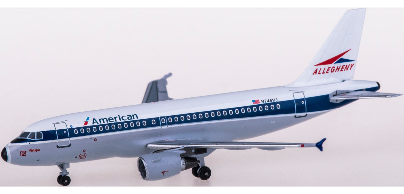 (Rare)1:400 AeroClassics BBX41607 American Airlines Airbus A319 N745VJ Allegheny+Free Tractor